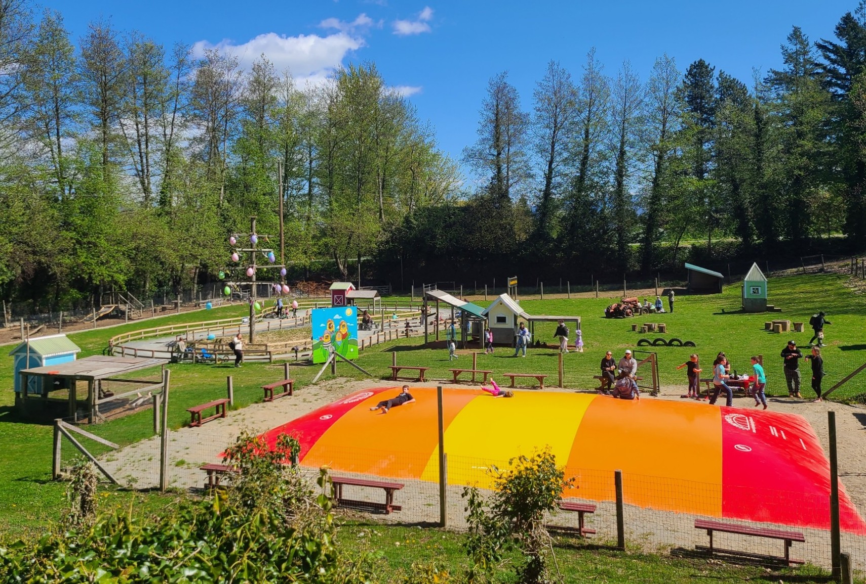 View of Farmville at Taves Family Farm.